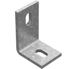 Кронштейн угловой монтажный 50х70, толщ. 5,0 мм, гор. цинк | КУМ-50х70-5,0-ГЦ | OSTEC