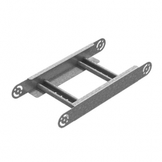 Секция шарнирного соединения для лестничного лотка НЛО 300х50, толщ. 1,5 мм, Сендзимир цинк | СШСНЛО-300х50-1,5-СЦ | Ostec