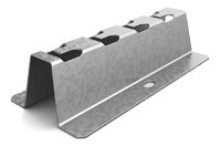 Напольно-настенный держатель 300 мм, толщ. 1,5 мм, гор. цинк | ННД-300-1,5-ГЦ | OSTEC