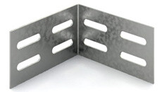 Соединитель универсальный для лотка 90 град. высотой 80 мм, толщ. 1,5 мм, гор. цинк | СУ-80-1,5-ГЦ | Ostec