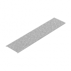 Крышка к лотку 200х11х3000 под заземление, толщ. 1,0 мм, Сендзимир цинк | КЛЗТЗ-200х11х3000-1,0-СЦ | Ostec