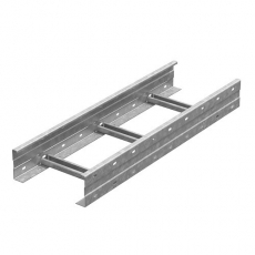 Лоток лестничный кабельрост 200х110х6000, толщ. 2,0 мм, гор. цинк | ЛКР-200х110х6000-2,0-ГЦ | Ostec