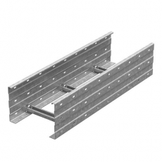 Лоток лестничный кабельрост 500х200х6000, толщ. 2,5 мм, Сендзимир цинк | ЛКР-500х200х6000-2,5-СЦ | Ostec