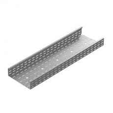 Лоток перфорированный промышленный 200х85х3000 (2,0 мм) | ПЛК(П)-200х85 (2 мм) | Ostec