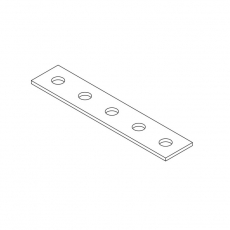 Пластина 5 отверстий (неоцинк.) | ПЛч5 | Ostec
