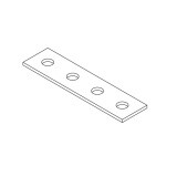 Пластина 4 отверстия (гальваника) | ПЛэг4 | Ostec