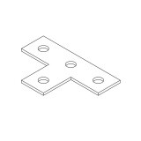 Пластина Т-образная (гальваника) | ПЛ-Тэг | Ostec