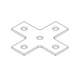 Пластина крестообразная (гальваника) | ПЛ-Хэг | Ostec