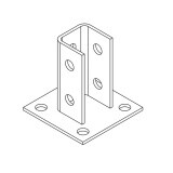 Плита одноканальная к полу 312 (неоцинк.) | ПОПч 312 | Ostec