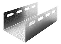 Соединитель боковой к лоткам 100х80, 100х100 (1 мм) (горячий цинк) | СЛБгц-100 (80/100) (1 мм) | Ostec