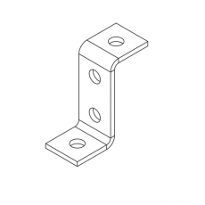 Пластина Z-образная 4 отверстия (неоцинк.) | ПЛ-Zч4 | Ostec