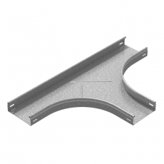Т-отвод плавный универсальный к лотку 600х50 радиус 200 мм, толщ. 1,0 мм, Сендзимир цинк | ТТРП-600х50-1,0-R200-СЦ | Ostec