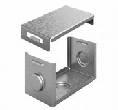 Система защиты стыка IP44 для лотка 100х50, Сендзимир цинк | СЗСЛ-100х50-СЦ | Ostec