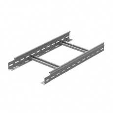 Лоток лестничный 400х60х6000, толщ. 1,5 мм, гор. цинк | НЛО-400х60х6000-1,5-ГЦ | Ostec