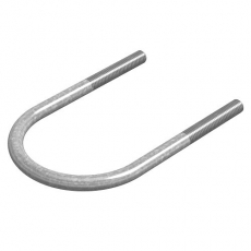 Хомут крепления U-образный 8х80, гальван. цинк | ХК-U-8х80-ЭЦ | OSTEC