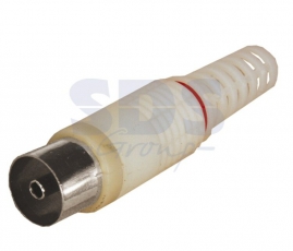 РАЗЪЁМ гнездо TV без пайки Белый PROCONNECT | 05-2043-2 | PROconnect