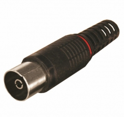 РАЗЪЁМ гнездо TV без пайки Черный | 05-2044-2 | PROconnect