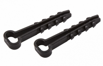 Дюбель-хомут нейлоновый прямоугольный PROconnect 5-10 мм, черный, упаковка 100 шт. | 07-4621 | PROconnect