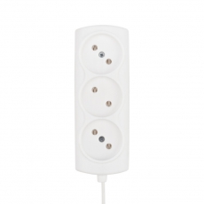 Удлинитель STANDARD 3 гнезда, 1.5 м, 2х0.75 кв.мм, б/з, белый | 11-7206 | PROconnect