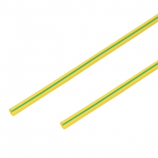 Термоусадочная трубка 2,0/1,0 мм, желто-зеленая, упаковка 50 шт. по 1 м | 55-0207 | PROconnect