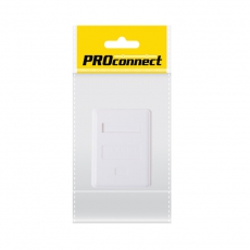 Розетка сетевая LAN, на стену, (1 гнездо 8Р8С (Rj-45), 5e кат) (пакет) PROconnect | 03-0121-9 | PROconnect