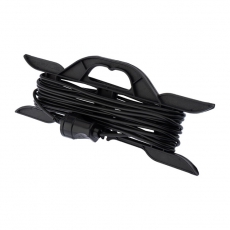 Удлинитель-шнур на рамке ПВС 2х0.75, 10 м, б/з, 6 А, 1300 Вт, IP20, черный (Сделано в России) | 11-7101 | PROconnect