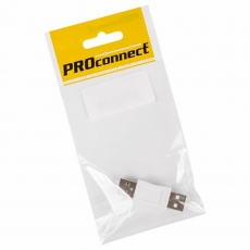 Переходник USB PROconnect, штекер USB-A - штекер USB-А, 1 шт., пакет БОПП |18-1170-9 | PROconnect