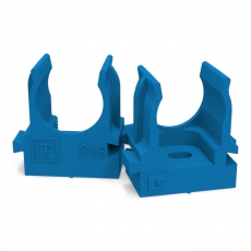 Крепеж-клипса для труб для монтажного пистолета синяя д16 (100шт/1100шт уп/кор) | PR13.0143 | Промрукав