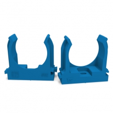 Крепеж-клипса для труб для монтажного пистолета синяя д32 (25шт/500шт уп/кор) | PR13.0146 | Промрукав