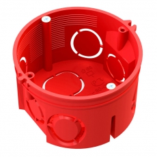 Коробка установочная безгалогенная (HF) 68х42 с саморезами без соединителя (245шт/кор) | 80-0501С | Промрукав