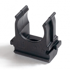 Крепёж-клипса для труб Полистирол черная д16 (100шт/2000шт уп/кор) | PR.02716ч | Промрукав