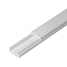 Кабель-канал белый 2-й замок в п/э 20х10 (96 м/уп) | PR03.0049 | Промрукав