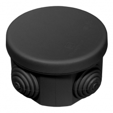 Коробка распределительная для о/п безгалогенная (HF) черная 65х40 (200шт/кор) | 40-0100-9005 | Промрукав