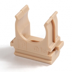 Крепёж-клипса для труб АБС-пластик сосна д16 в малой упаковке (10шт/1000шт уп/кор) | PR13.0054 | Промрукав