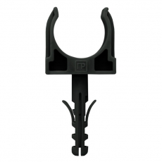 Крепеж-клипса с дюбелем черная д16 в малой упаковке (10шт/900шт уп/кор) | PR13.0303 | Промрукав