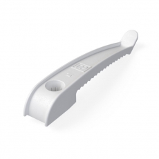 Держатель кабеля односторонний для прямого монтажа белый (20шт/240шт уп/кор)| PR13.0385 |Промрукав