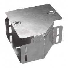 Переходник левый с крышкой Стандарт 150х100х80 | PR16.0487 | Промрукав