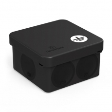 Коробка уравнивания потенциалов (КУП) для прямого монтажа двухкомп безгалог (HF) черная 70х70х40 (150шт/кор)  | 60-0200-9005-У | Промрукав