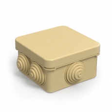 Коробка распределительная 40-0200-1001 для о/п безгалогенная (HF) сосна 70х70х40 (132шт/кор) | 40-0200-1001 | Промрукав