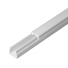 Кабель-канал белый 2-й замок в п/э 12х12 (242м/уп) | PR.0325200 | Промрукав