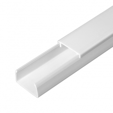 Кабель-канал белый 2-й замок в г/к 25х16 (80м/уп) | PR.062516 | Промрукав