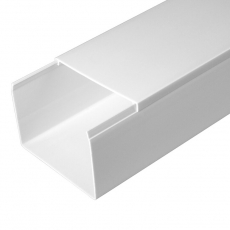 Кабель-канал белый 2-й замок в п/э 80х60 (18м/уп) | PR.0580601 | Промрукав