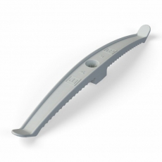 Держатель кабеля двусторонний для прямого монтажа серый (20шт/120шт уп/кор)| PR13.0382 |Промрукав