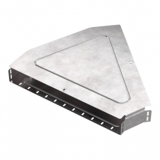 Угол горизонтальный 45 градусов с крышкой Стандарт 600х80 | PR16.0620 | Промрукав