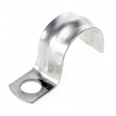 Скоба металлическая однолапковая СМО 19-20 отв. d 6,5 мм (100 шт/уп) | PR08.3743 | ПРОМРУКАВ