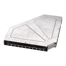 Угол горизонтальный 90 градусов с крышкой Стандарт 600х80 | PR16.0629 | Промрукав