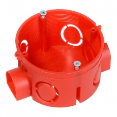 Коробка установочная безгалогенная (HF) 68х42 с саморезами (224шт/кор) | 80-0500С | Промрукав