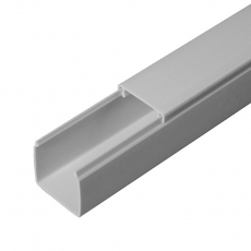 Кабель-канал серый RAL 7042 2-й замок в п/э 25х25 (48м/уп) | PR03.0020 | ПРОМРУКАВ