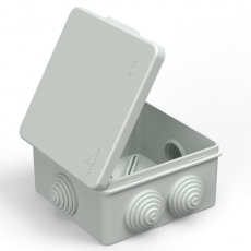 Коробка распределительная для о/п безгалогенная (HF) атмосферостойкая серая 100х100х50 (60шт/кор) | 40-03025 | Промрукав