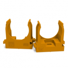 Крепеж-клипса для труб для монтажного пистолета оранжевая д25 (100шт/700шт уп/кор) | PR13.0153 | Промрукав